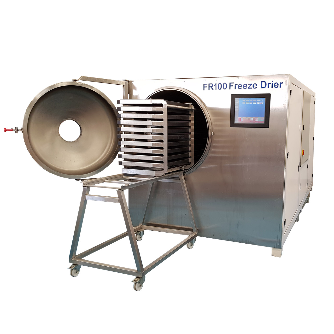 FR50 freeze drier with product loading trolley