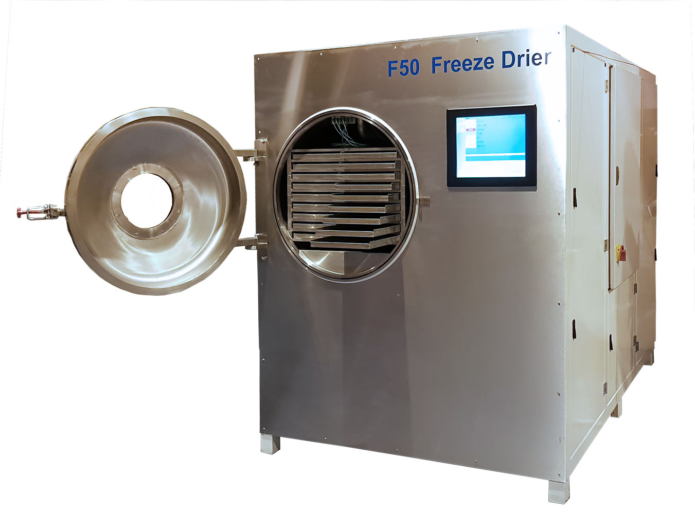 F50 Freeze drier with door open