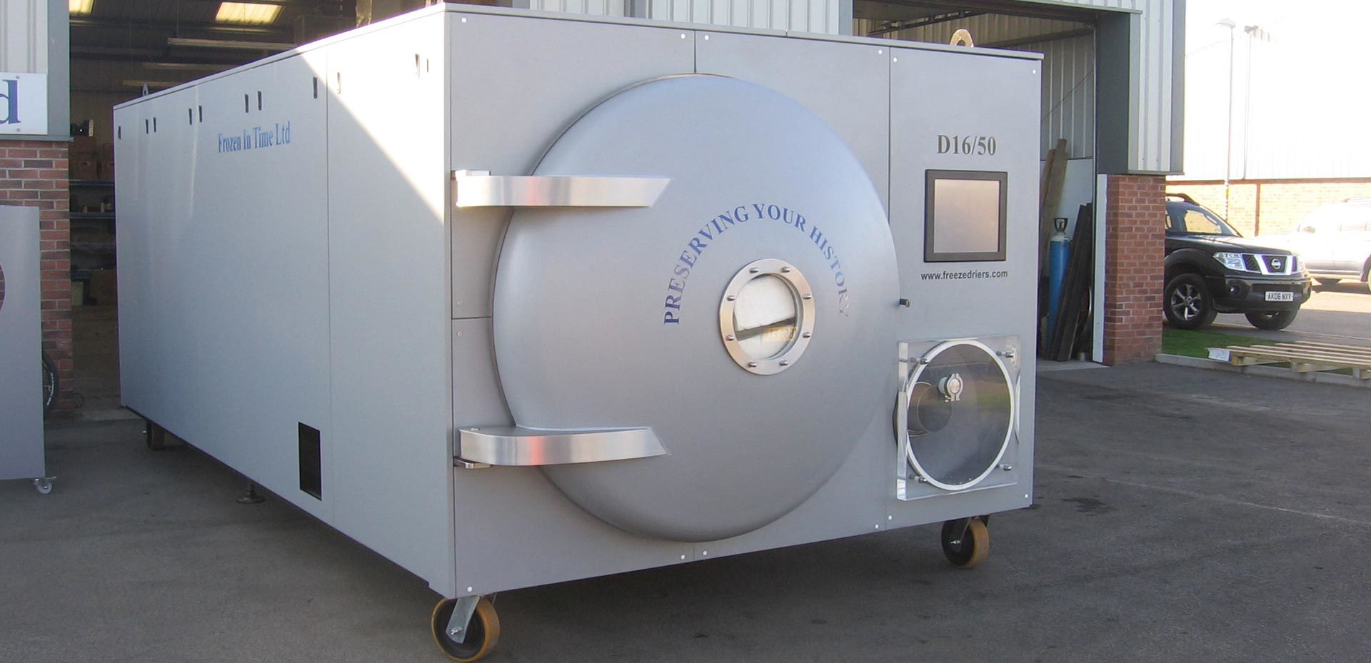 Typical freeze drying unit